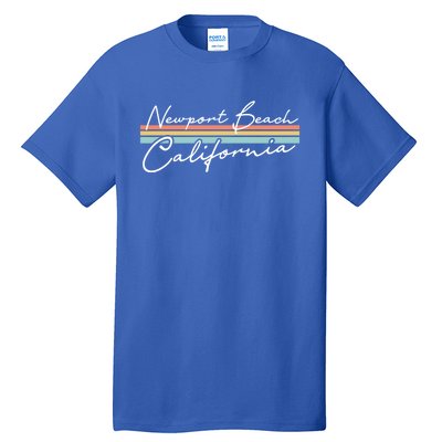 Retro Newport Beach California Gift Tall T-Shirt