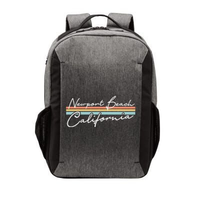 Retro Newport Beach California Gift Vector Backpack