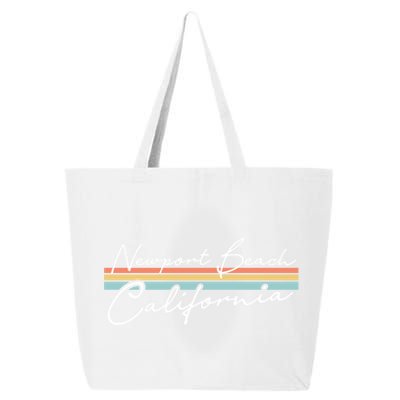 Retro Newport Beach California Gift 25L Jumbo Tote