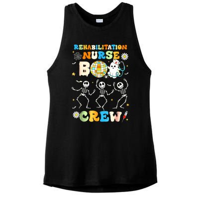 Rehabilitation Nurse Boo Crew Halloween Skeleton Dancing Gift Ladies PosiCharge Tri-Blend Wicking Tank