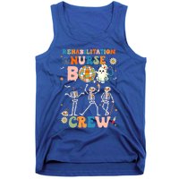 Rehabilitation Nurse Boo Crew Halloween Skeleton Dancing Gift Tank Top