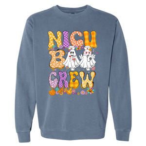 Retro Nicu Boo Crew Stethoscope Nicu Nurse Halloween Costume Gift Garment-Dyed Sweatshirt