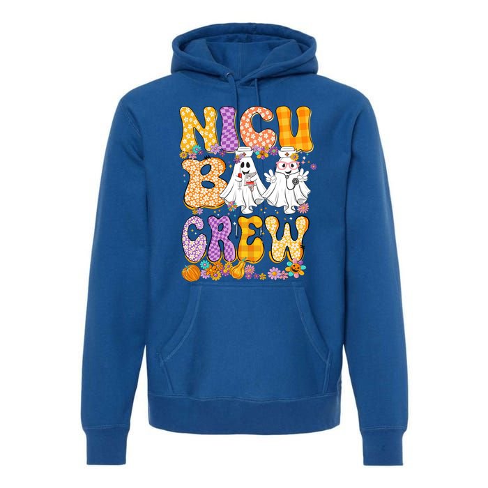 Retro Nicu Boo Crew Stethoscope Nicu Nurse Halloween Costume Gift Premium Hoodie