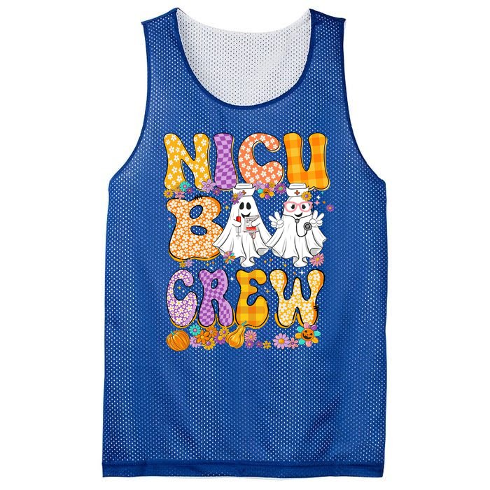 Retro Nicu Boo Crew Stethoscope Nicu Nurse Halloween Costume Gift Mesh Reversible Basketball Jersey Tank