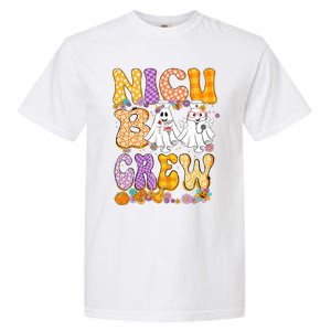 Retro Nicu Boo Crew Stethoscope Nicu Nurse Halloween Costume Gift Garment-Dyed Heavyweight T-Shirt