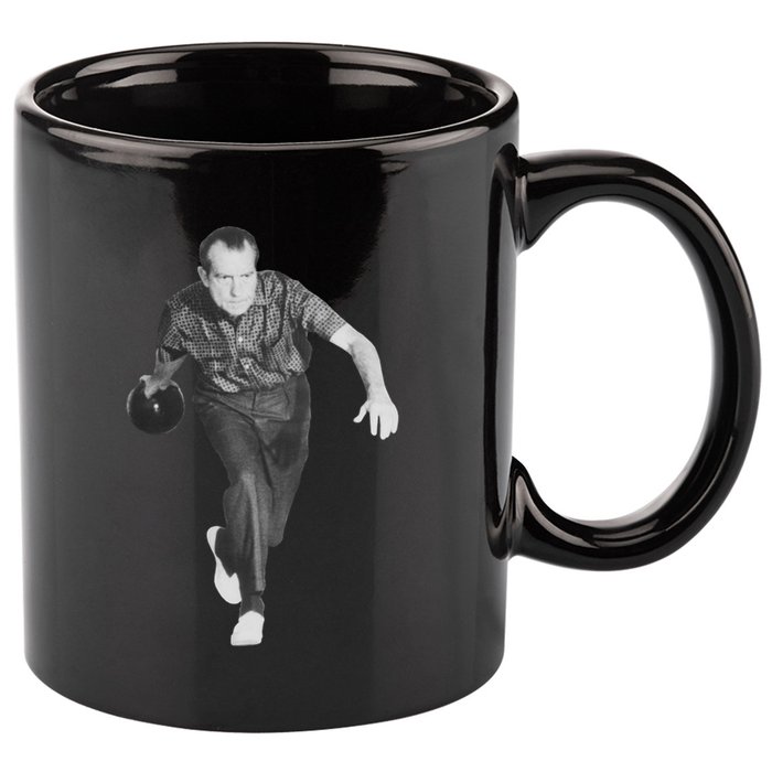 Richard Nixon Bowling Gift 11oz C Handle Ceramic Mug