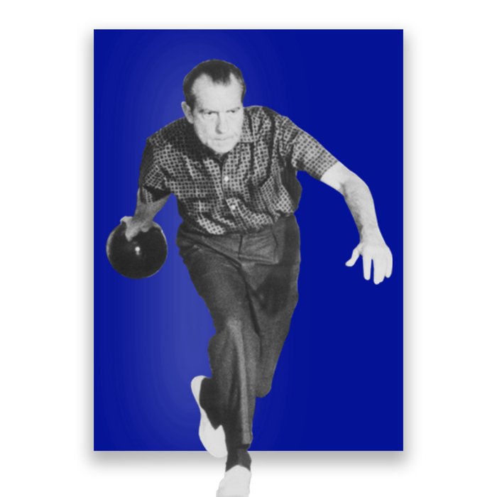 Richard Nixon Bowling Gift Poster