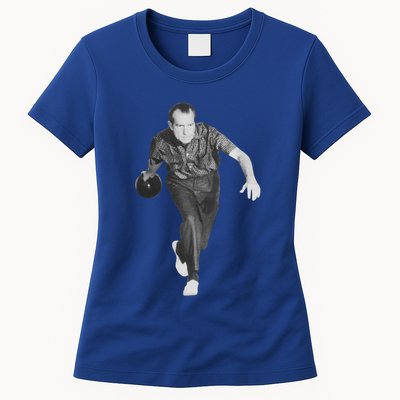 Richard Nixon Bowling Gift Womens T-Shirt