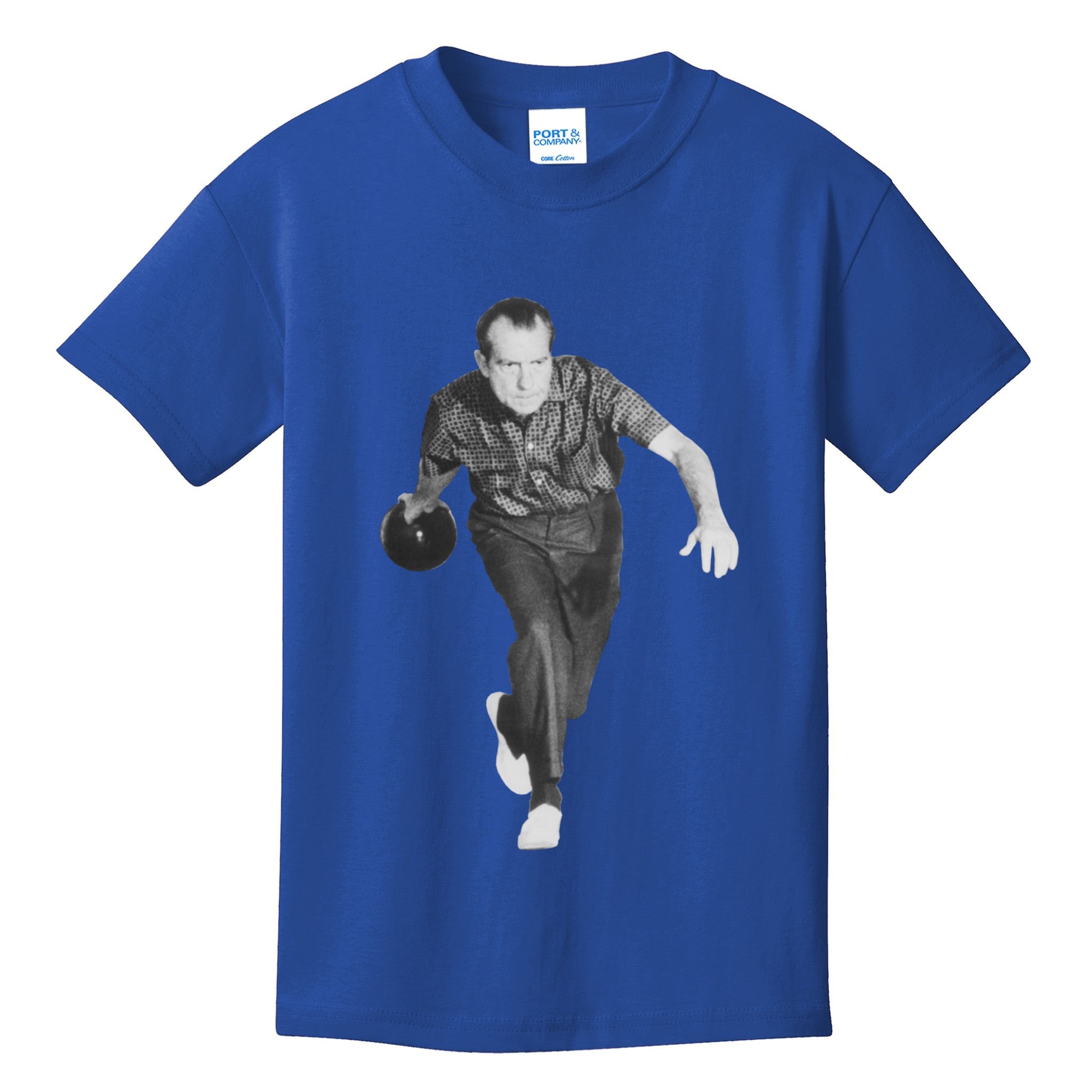 Richard Nixon Bowling Gift Kids T-Shirt