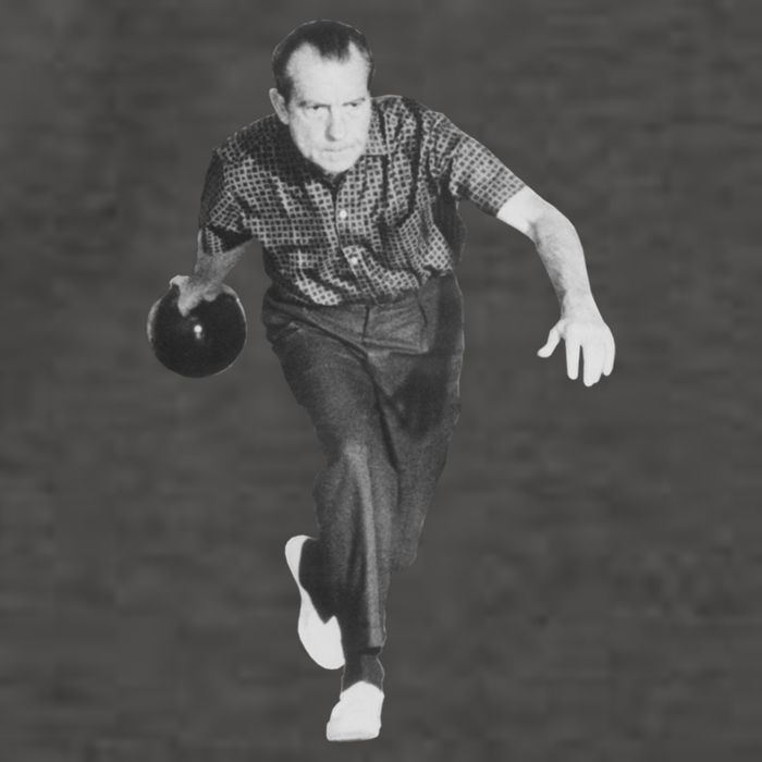 Richard Nixon Bowling Gift Vector Backpack