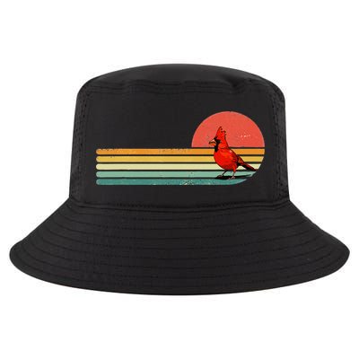 Retro Northern Cardinal Bird Animal Bird Lover Cool Comfort Performance Bucket Hat