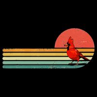 Retro Northern Cardinal Bird Animal Bird Lover Cooling Performance Crew T-Shirt
