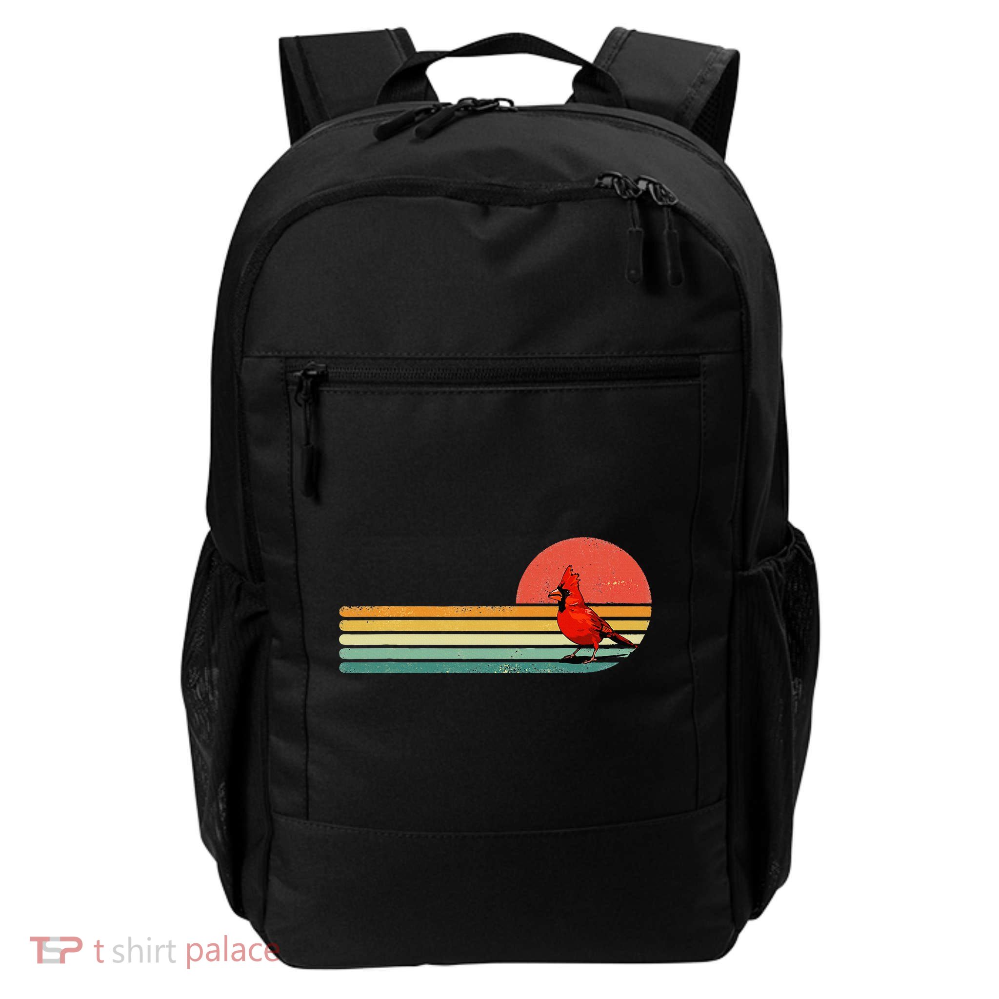 Retro Northern Cardinal Bird Animal Bird Lover Backpack