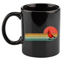 Retro Northern Cardinal Bird Animal Bird Lover 11oz C Handle Ceramic Mug