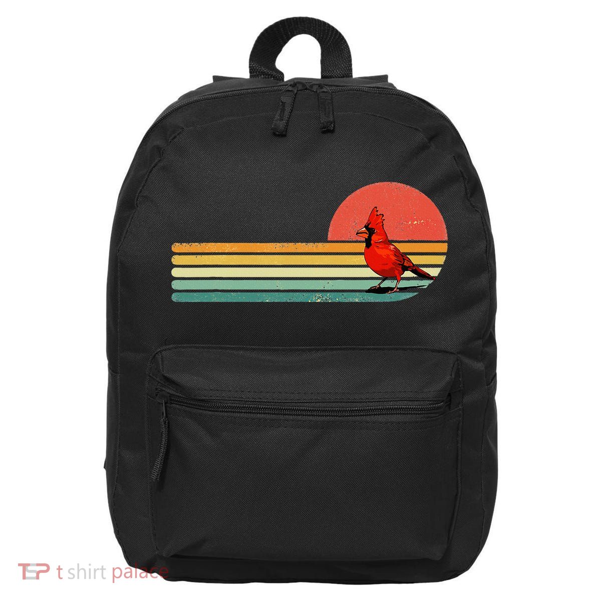 Retro Northern Cardinal Bird Animal Bird Lover 16 in Basic Backpack