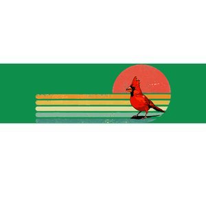 Retro Northern Cardinal Bird Animal Bird Lover Bumper Sticker