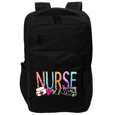 RN Nurse Colorful Gift Impact Tech Backpack