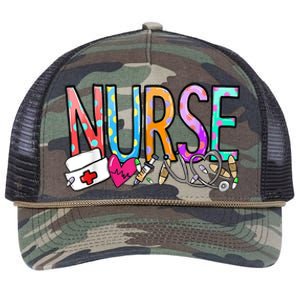 RN Nurse Colorful Gift Retro Rope Trucker Hat Cap