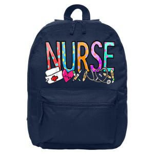 RN Nurse Colorful Gift 16 in Basic Backpack