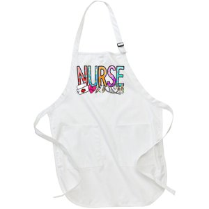 RN Nurse Colorful Gift Full-Length Apron With Pockets