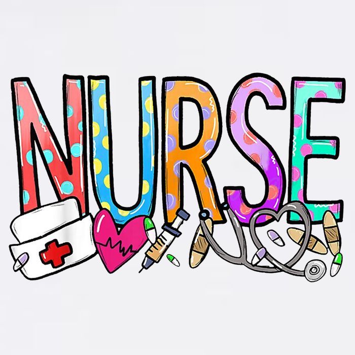RN Nurse Colorful Gift Flatbill Hat