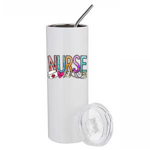 RN Nurse Colorful Gift Stainless Steel Tumbler