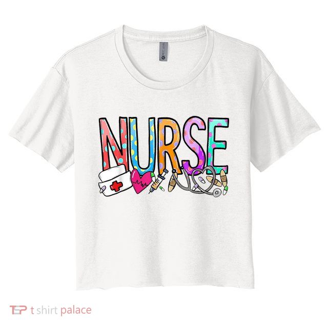 RN Nurse Colorful Gift Crop Top