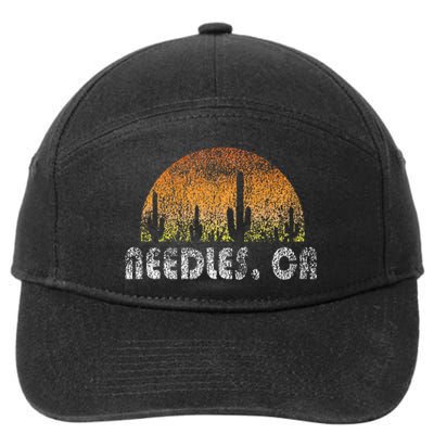 Retro Needles California Desert Sunset Vintage 7-Panel Snapback Hat