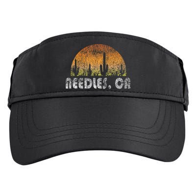 Retro Needles California Desert Sunset Vintage Adult Drive Performance Visor