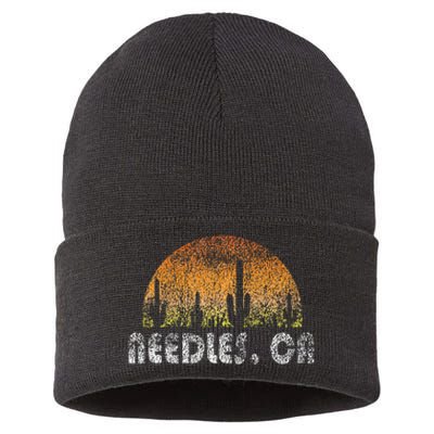 Retro Needles California Desert Sunset Vintage Sustainable Knit Beanie