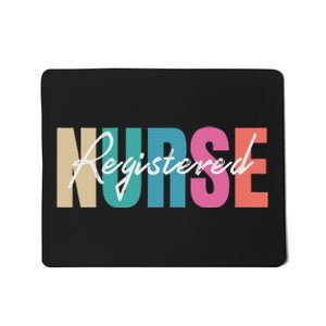 Registered Nurse Colorful Nurse Healthcare Professionals Mousepad