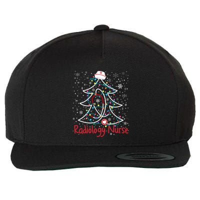 Radiology Nurse Christmas Tree Snowflakes Xmas Nurse Scrubs Gift Wool Snapback Cap
