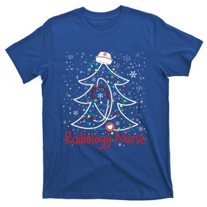 Radiology Nurse Christmas Tree Snowflakes Xmas Nurse Scrubs Gift T-Shirt