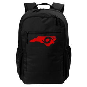 Red North Carolina Eye of the Hurricane Daily Commute Backpack