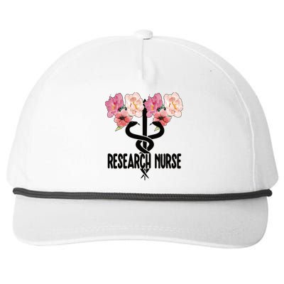 Research Nurse Caduceus Clinical Research Nursing Cool Gift Snapback Five-Panel Rope Hat