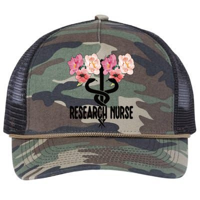 Research Nurse Caduceus Clinical Research Nursing Cool Gift Retro Rope Trucker Hat Cap