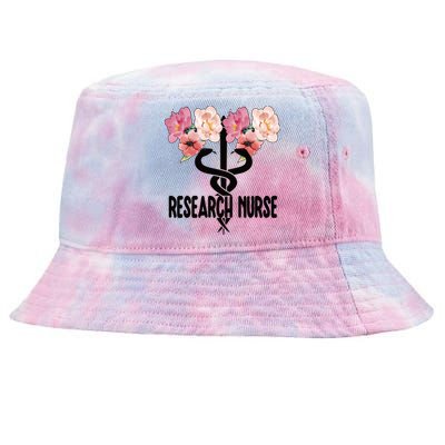 Research Nurse Caduceus Clinical Research Nursing Cool Gift Tie-Dyed Bucket Hat