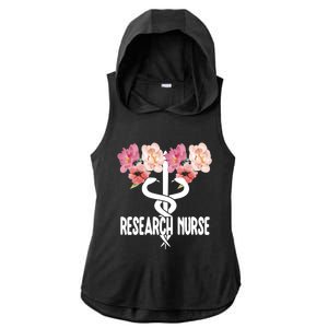 Research Nurse Caduceus Clinical Research Nursing Week Gift Ladies PosiCharge Tri-Blend Wicking Draft Hoodie Tank