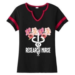 Research Nurse Caduceus Clinical Research Nursing Week Gift Ladies Halftime Notch Neck Tee