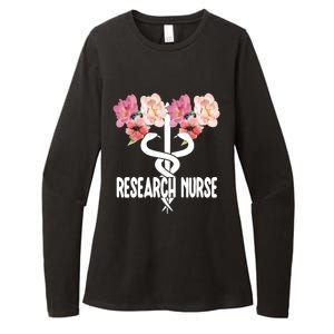 Research Nurse Caduceus Clinical Research Nursing Week Gift Womens CVC Long Sleeve Shirt