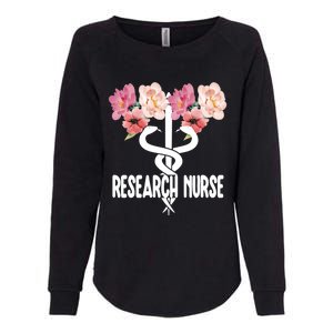 Research Nurse Caduceus Clinical Research Nursing Week Gift Womens California Wash Sweatshirt