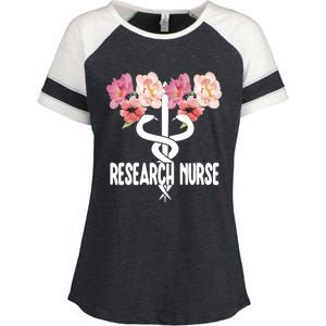 Research Nurse Caduceus Clinical Research Nursing Week Gift Enza Ladies Jersey Colorblock Tee