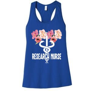 Research Nurse Caduceus Clinical Research Nursing Week Gift Women's Racerback Tank