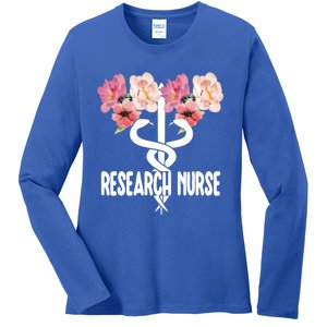 Research Nurse Caduceus Clinical Research Nursing Week Gift Ladies Long Sleeve Shirt