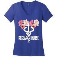 Research Nurse Caduceus Clinical Research Nursing Week Gift Women's V-Neck T-Shirt