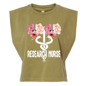 Research Nurse Caduceus Clinical Research Nursing Week Gift Garment-Dyed Women's Muscle Tee