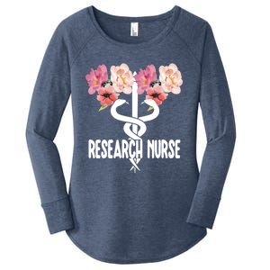 Research Nurse Caduceus Clinical Research Nursing Week Gift Women's Perfect Tri Tunic Long Sleeve Shirt