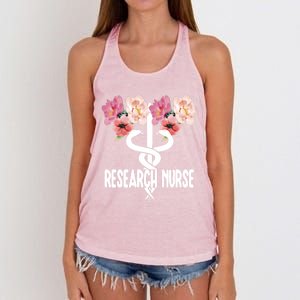 Research Nurse Caduceus Clinical Research Nursing Week Gift Women's Knotted Racerback Tank