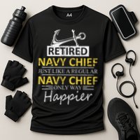 Retired Navy Chief Cooling Performance Crew T-Shirt