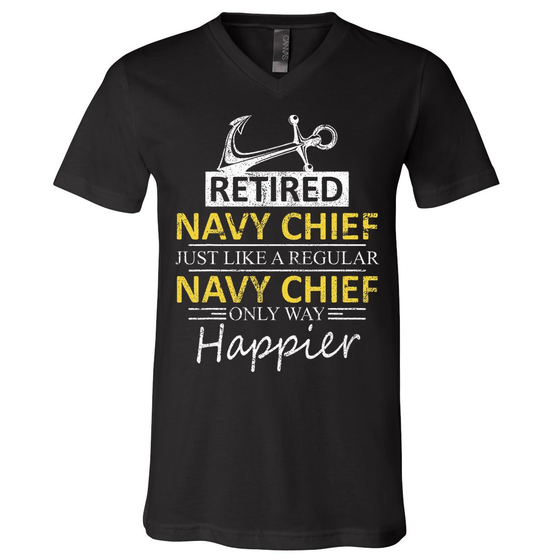 Retired Navy Chief V-Neck T-Shirt